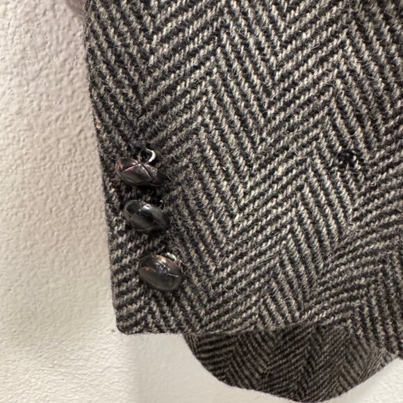 Vintage Gentry The Trimmer Fit 100% Wool 2 Button Suit Blazer Coat S 44 29 x20” - Picture 6 of 10